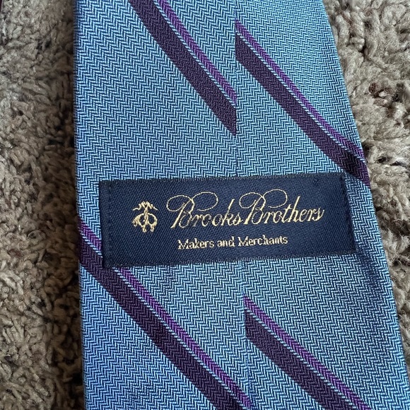 Lot of 2 Brooks Brothers Silk Neck Ties Neckties Stripes Polka Dots - Picture 3 of 7